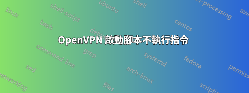 OpenVPN 啟動腳本不執行指令