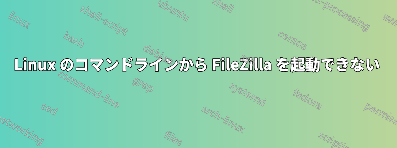 Linux のコマンドラインから FileZilla を起動できない