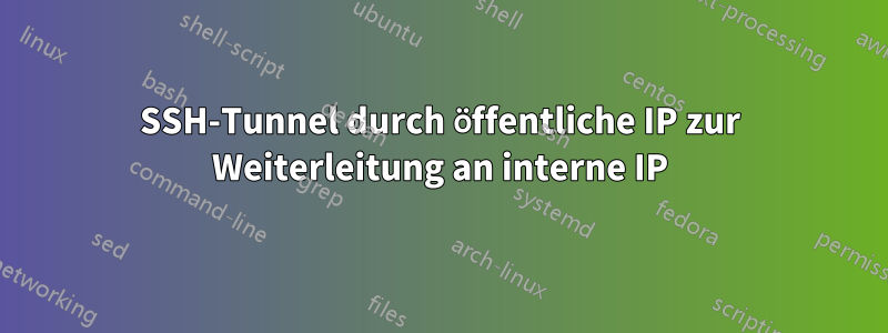 SSH-Tunnel durch öffentliche IP zur Weiterleitung an interne IP