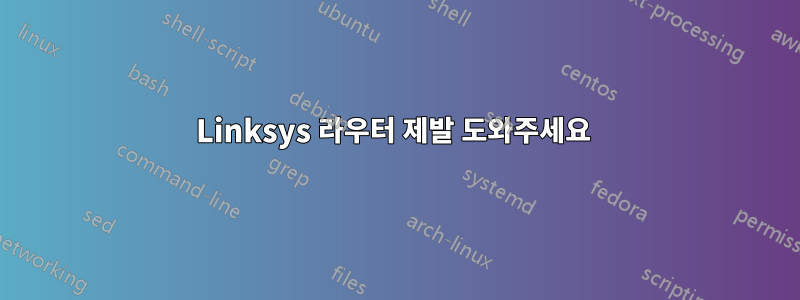 Linksys 라우터 제발 도와주세요 