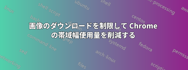 画像のダウンロードを制限して Chrome の帯域幅使用量を削減する