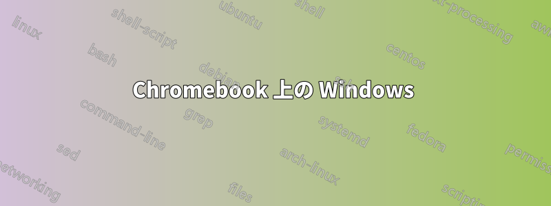 Chromebook 上の Windows