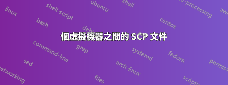 2 個虛擬機器之間的 SCP 文件