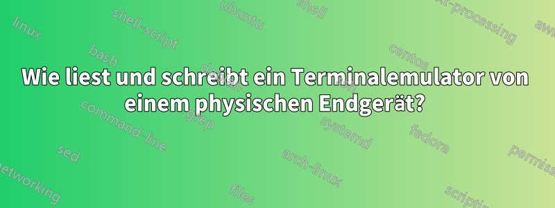 Wie liest und schreibt ein Terminalemulator von einem physischen Endgerät?