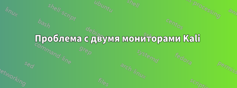 Проблема с двумя мониторами Kali