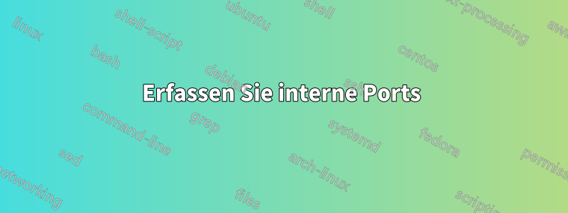 Erfassen Sie interne Ports