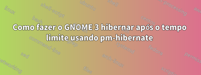 Como fazer o GNOME 3 hibernar após o tempo limite usando pm-hibernate