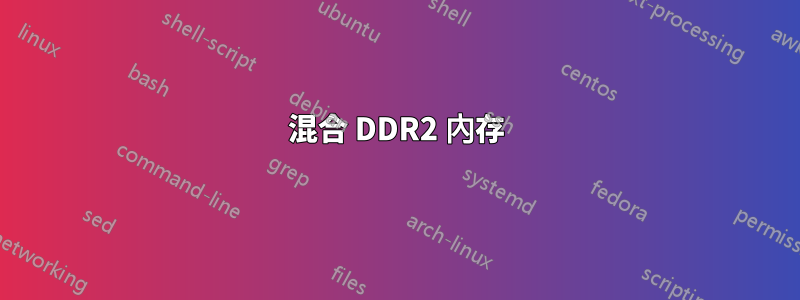 混合 DDR2 內存