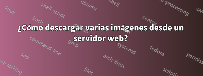 ¿Cómo descargar varias imágenes desde un servidor web?