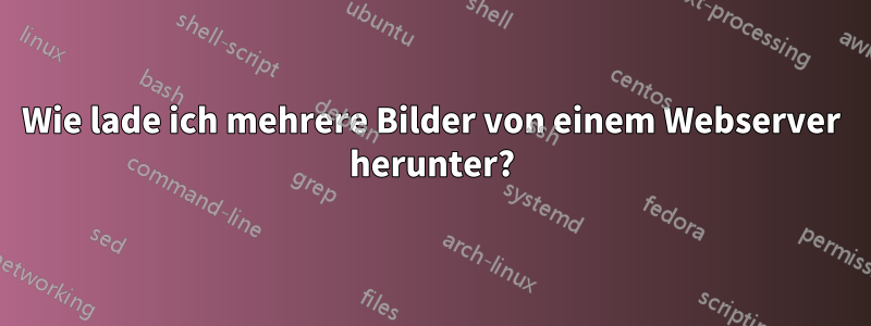 Wie lade ich mehrere Bilder von einem Webserver herunter?