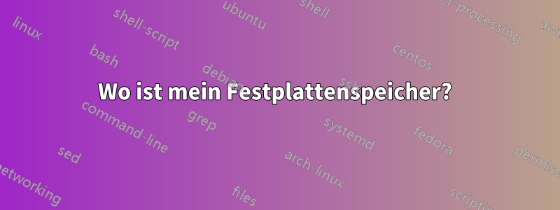 Wo ist mein Festplattenspeicher? 