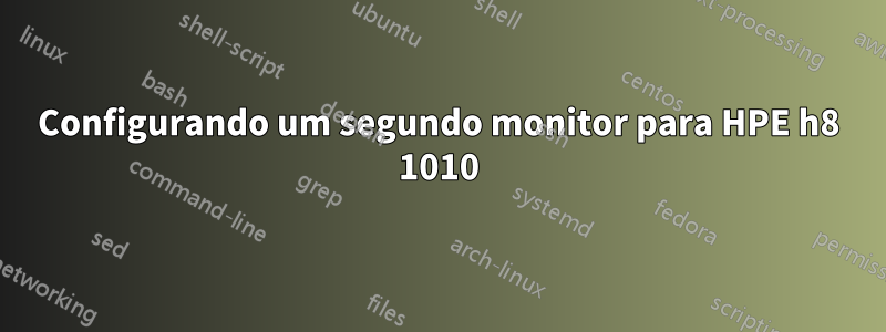Configurando um segundo monitor para HPE h8 1010