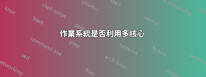 作業系統是否利用多核心