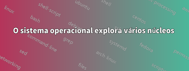 O sistema operacional explora vários núcleos