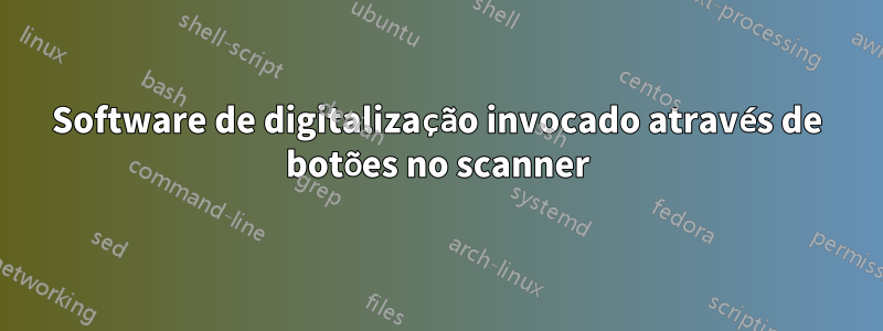 Software de digitalização invocado através de botões no scanner