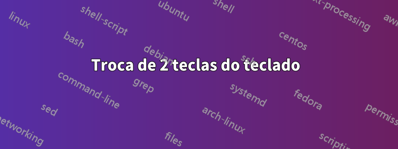 Troca de 2 teclas do teclado 