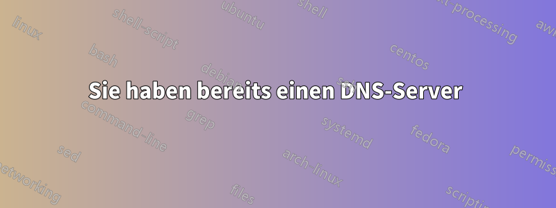 Sie haben bereits einen DNS-Server