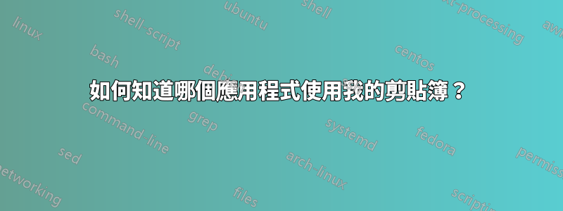 如何知道哪個應用程式使用我的剪貼簿？