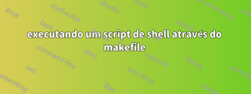 executando um script de shell através do makefile