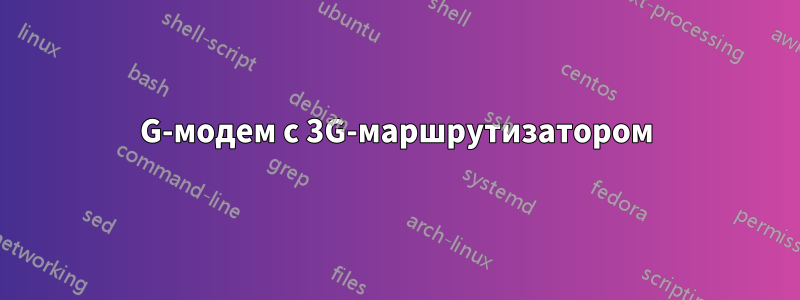 3G-модем с 3G-маршрутизатором