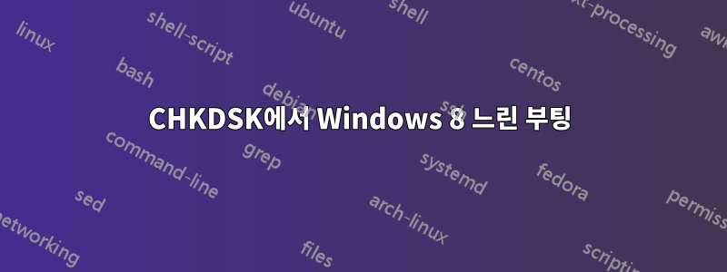 CHKDSK에서 Windows 8 느린 부팅