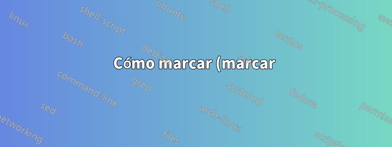 Cómo marcar (marcar) el correo electrónico como importante con procmail