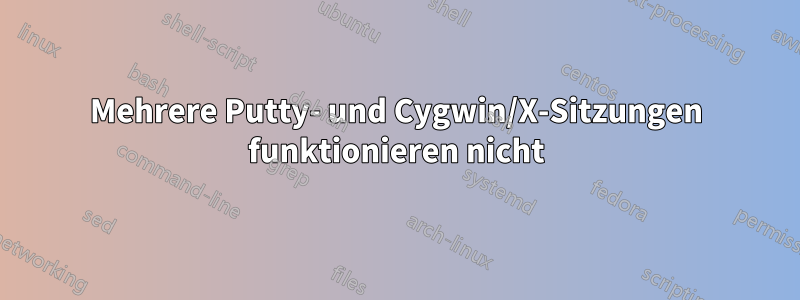 Mehrere Putty- und Cygwin/X-Sitzungen funktionieren nicht