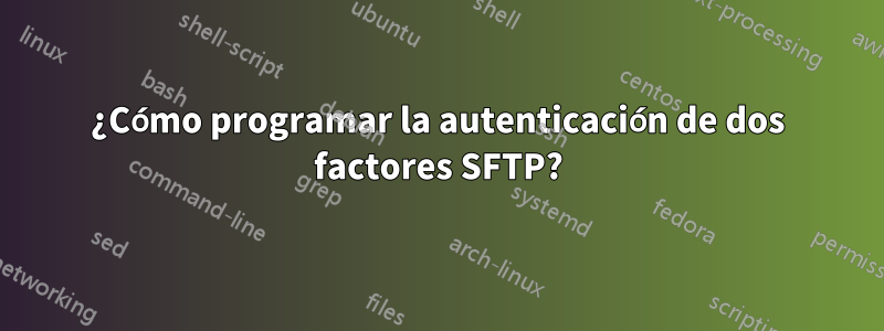 ¿Cómo programar la autenticación de dos factores SFTP?