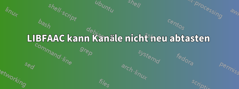 LIBFAAC kann Kanäle nicht neu abtasten