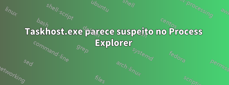 Taskhost.exe parece suspeito no Process Explorer