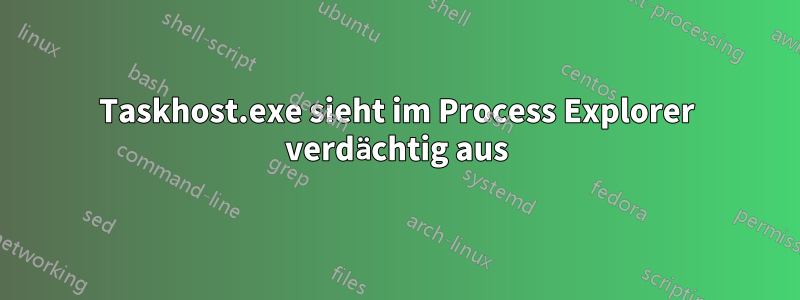 Taskhost.exe sieht im Process Explorer verdächtig aus