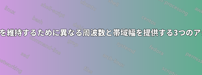 パフォーマンスを維持するために異なる周波数と帯域幅を提供する3つのアクセスポイント