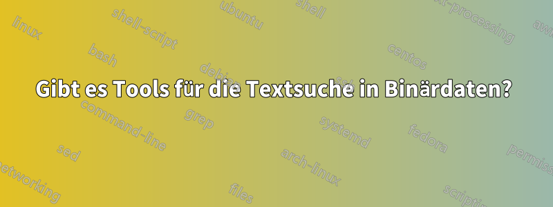 Gibt es Tools für die Textsuche in Binärdaten?