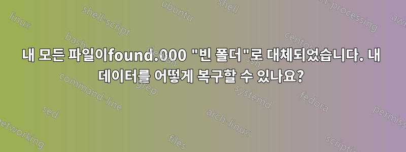 내 모든 파일이found.000 "빈 폴더"로 대체되었습니다. 내 데이터를 어떻게 복구할 수 있나요?