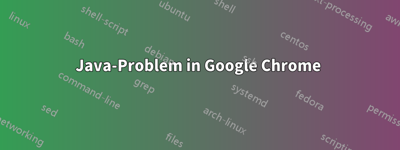 Java-Problem in Google Chrome