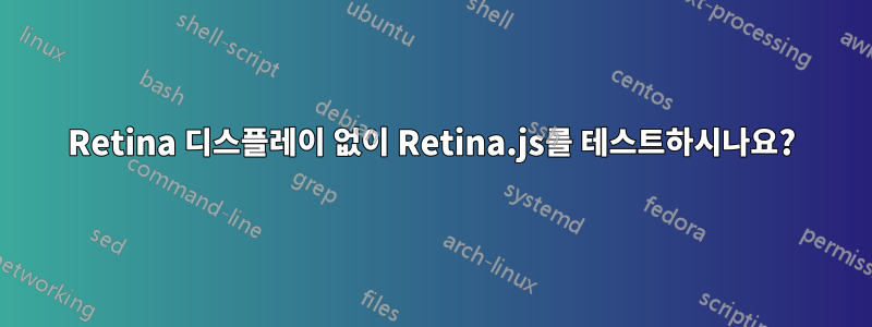 Retina 디스플레이 없이 Retina.js를 테스트하시나요?