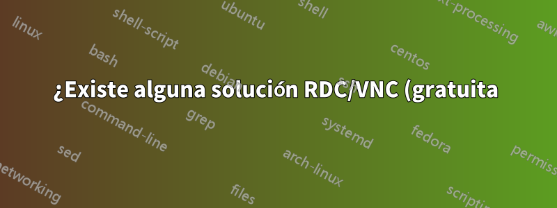 ¿Existe alguna solución RDC/VNC (gratuita) que permita conectarse a una PC detrás de NAT sin realizar la configuración del enrutador?