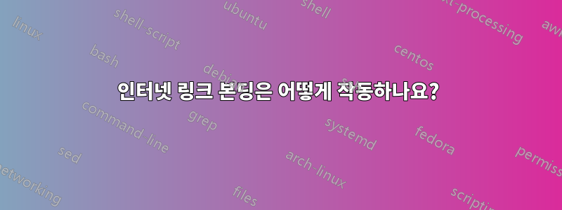 인터넷 링크 본딩은 어떻게 작동하나요?