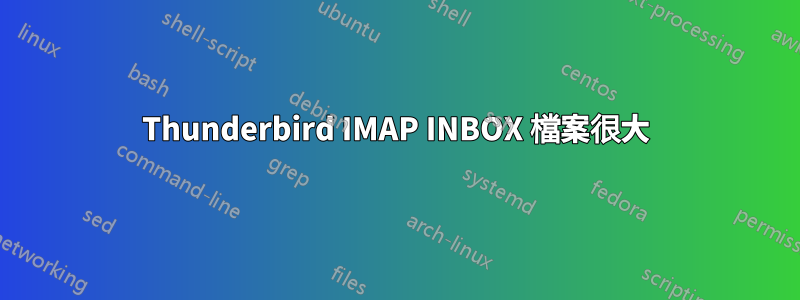 Thunderbird IMAP INBOX 檔案很大