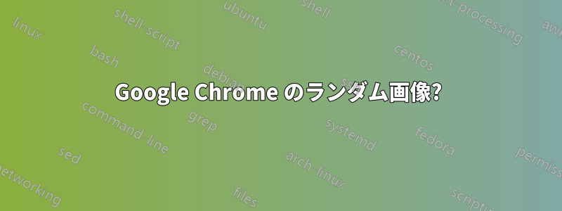 Google Chrome のランダム画像?