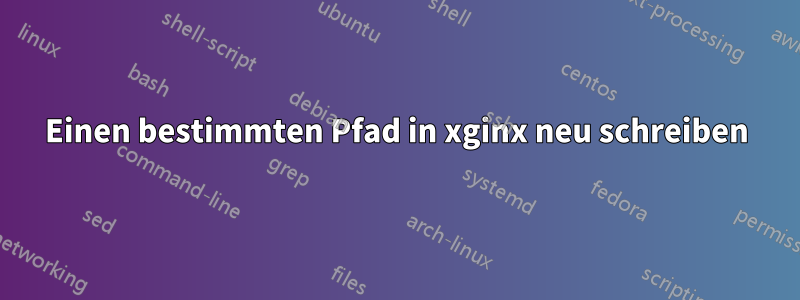 Einen bestimmten Pfad in xginx neu schreiben