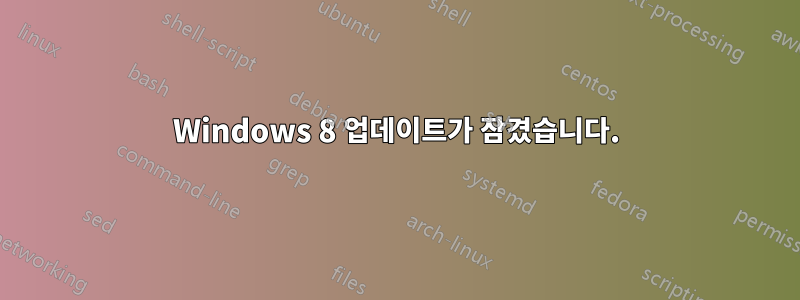 Windows 8 업데이트가 잠겼습니다.