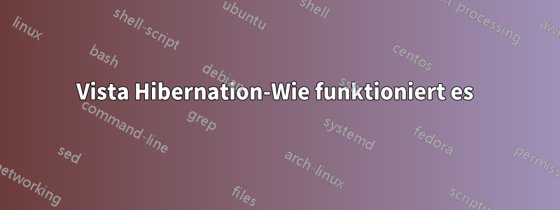 Vista Hibernation-Wie funktioniert es 