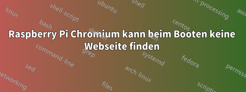 Raspberry Pi Chromium kann beim Booten keine Webseite finden