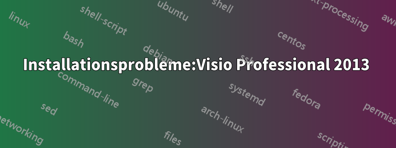 Installationsprobleme:Visio Professional 2013
