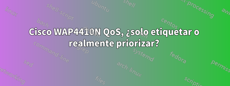 Cisco WAP4410N QoS, ¿solo etiquetar o realmente priorizar?