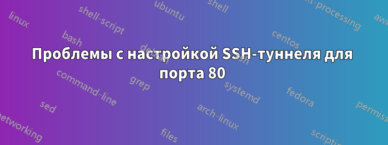 Проблемы с настройкой SSH-туннеля для порта 80
