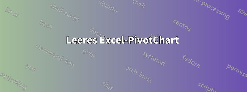 Leeres Excel-PivotChart