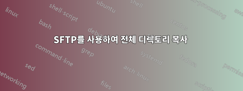 SFTP를 사용하여 전체 디렉토리 복사