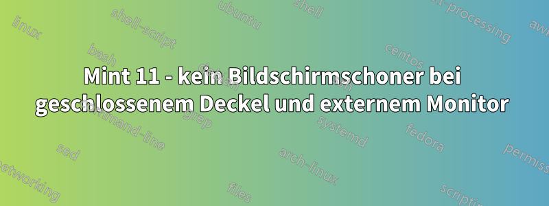 Mint 11 - kein Bildschirmschoner bei geschlossenem Deckel und externem Monitor